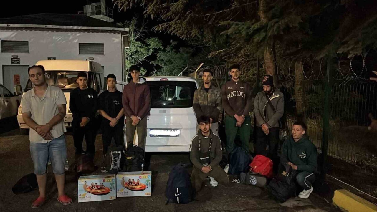 Tekirdağ’ın Ergene ilçesinde göçmen kaçakçılığına yönelik denetimlerde 8 düzensiz göçmen