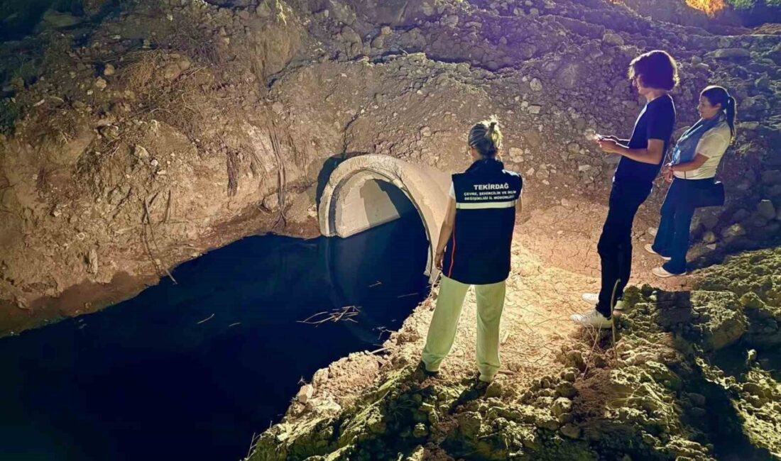 Tekirdağ’ın Ergene ilçesindeki Velimeşe OSB ve çevresindeki sanayi tesislerinde gece