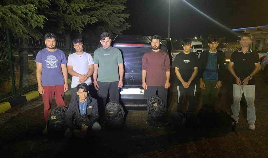 Tekirdağ’ın Ergene ilçesinde jandarma ekiplerince düzenlenen operasyonda 7 düzensiz göçmen