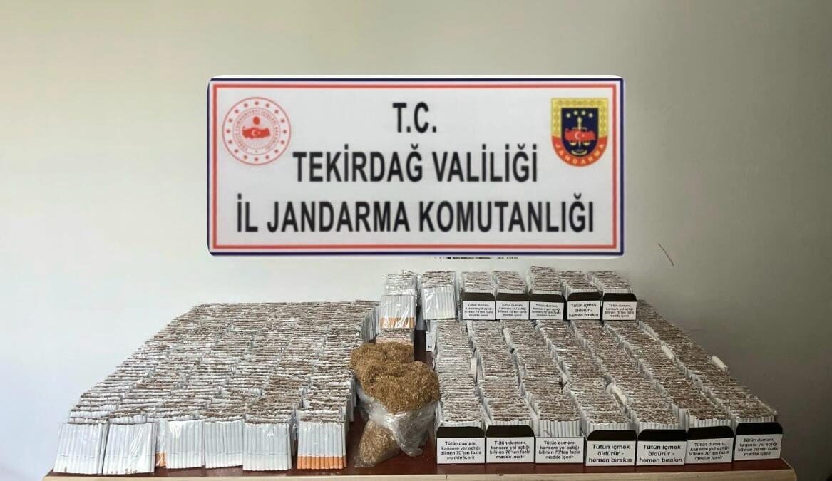 Tekirdağ’da düzenlenen operasyonlarda uyuşturucu, ruhsatsız silah ve kaçak makaron ile