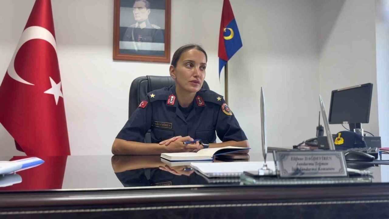 Tekirdağ’ın ilk kadın ilçe jandarma komutanı olarak göreve başlayan Jandarma