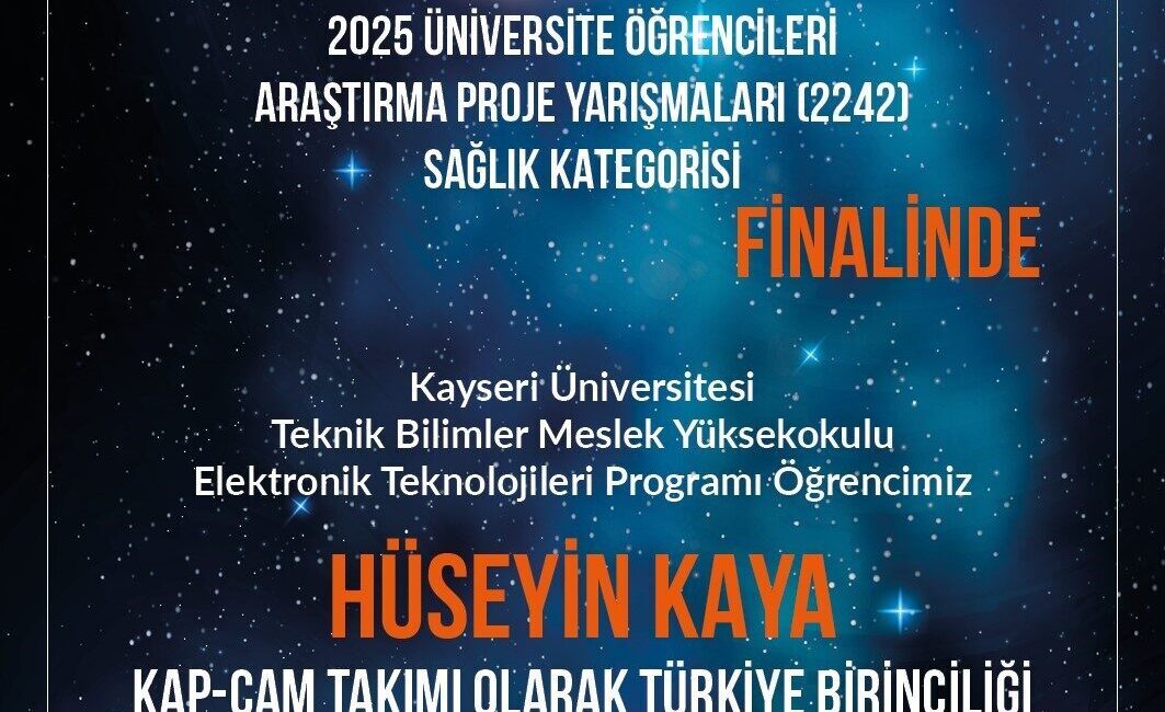 Kayseri Üniversitesi Teknik Bilimler Meslek Yüksekokulu Elektronik Teknolojisi Programı öğrencilerinden
