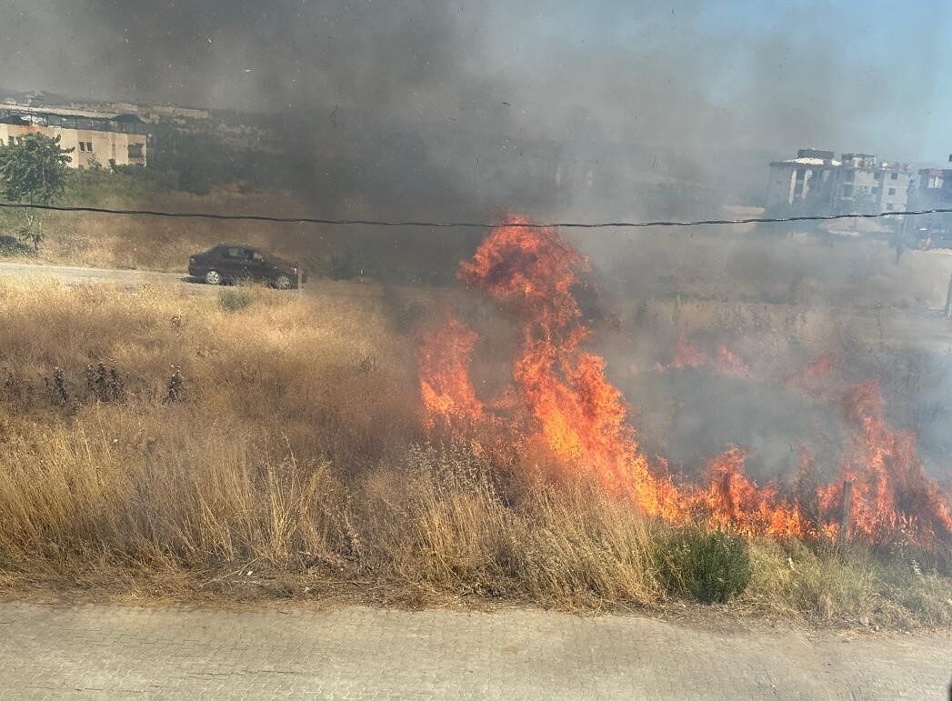 Manisa’nın Yunusemre ilçesinde belediyeye ve şahıslara ait arazilerde temizlenmeyen otlar