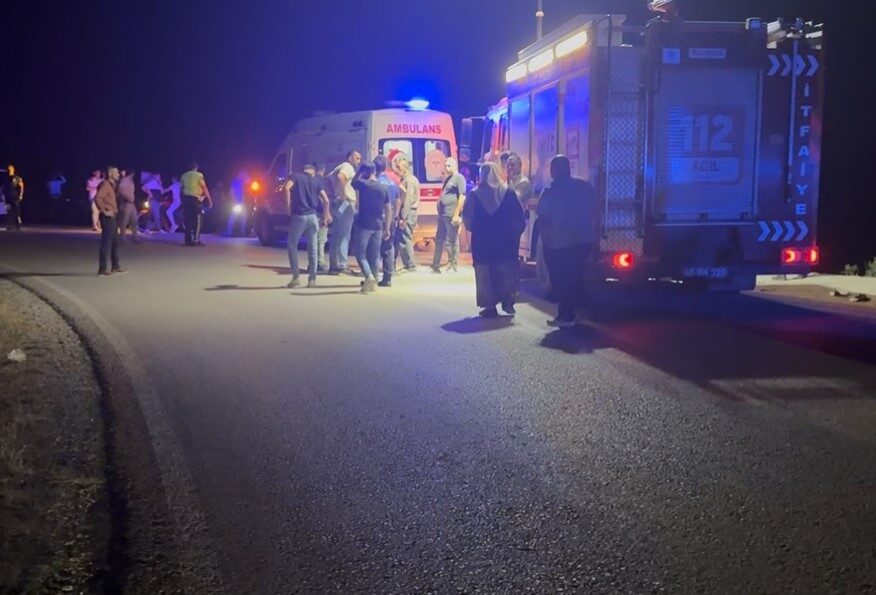 Tokat’ta gece saatlerinde meydana gelen motosiklet kazasında, uçuruma yuvarlanan sürücü