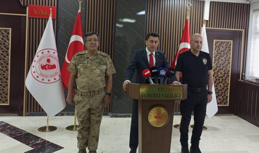 Tunceli Valisi Şefik Aygöl, ilde son 3 aylık asayiş faaliyetlerine
