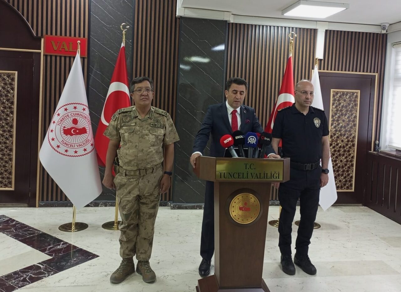 Tunceli Valisi Şefik Aygöl, ilde son 3 aylık asayiş faaliyetlerine