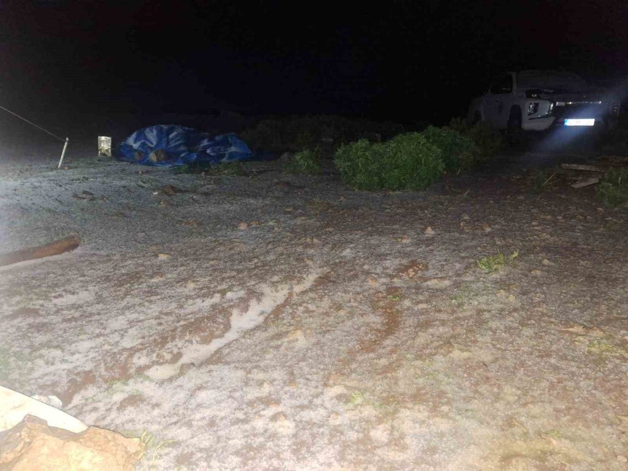 Tunceli’de temmuz ayında yüksek kesimlerde etkili olan kar ve dolu