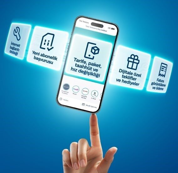 Türk Telekom mobil müşterileri widget özelliği sayesinde uygulamayı açmadan; kalan