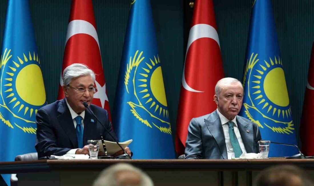 Cumhurbaşkanı Recep Tayyip Erdoğan ve Kazakistan Cumhurbaşkanı Kasım Cömert Tokayev