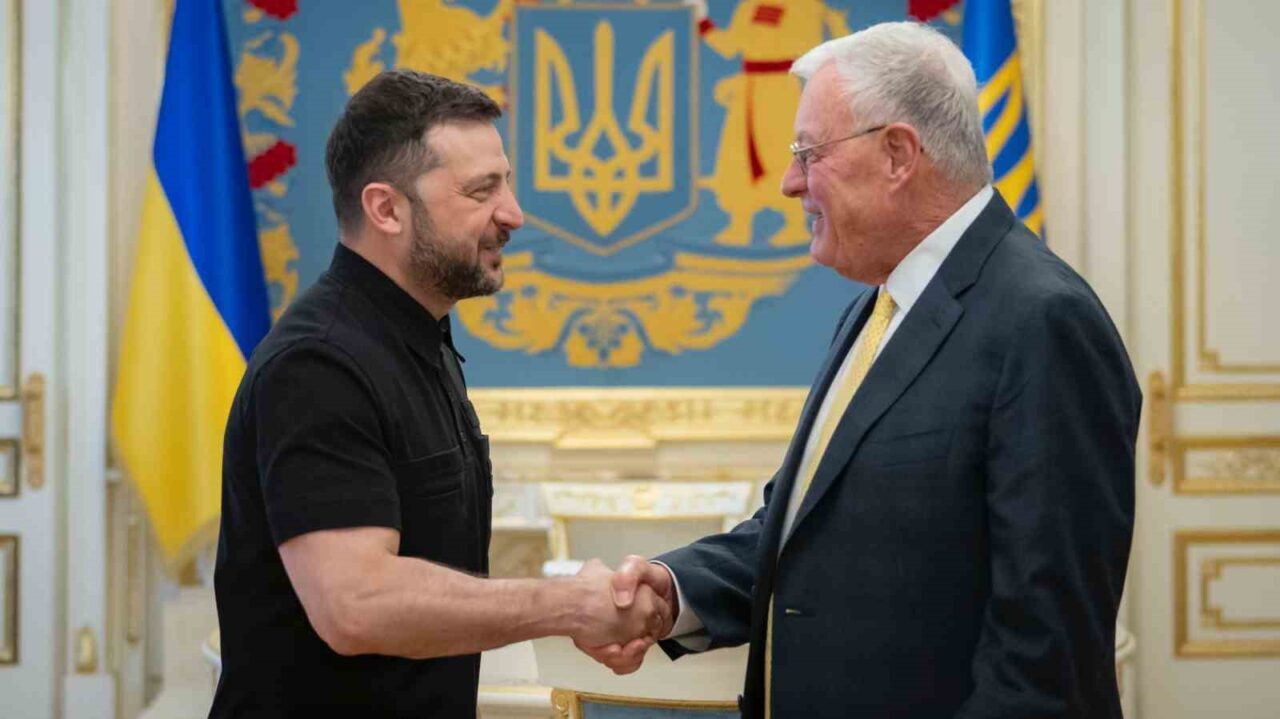 Ukrayna Devlet Başkanı Vladimir Zelenskiy, temaslarda bulunmak üzere Kiev’e gelen