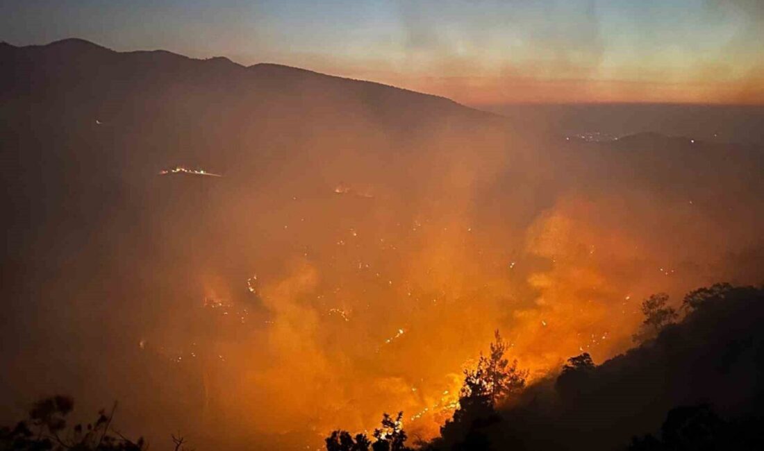Uşak’ta üç ayrı bölgede süren yangınlara müdahale devam ediyor. Yangınlar