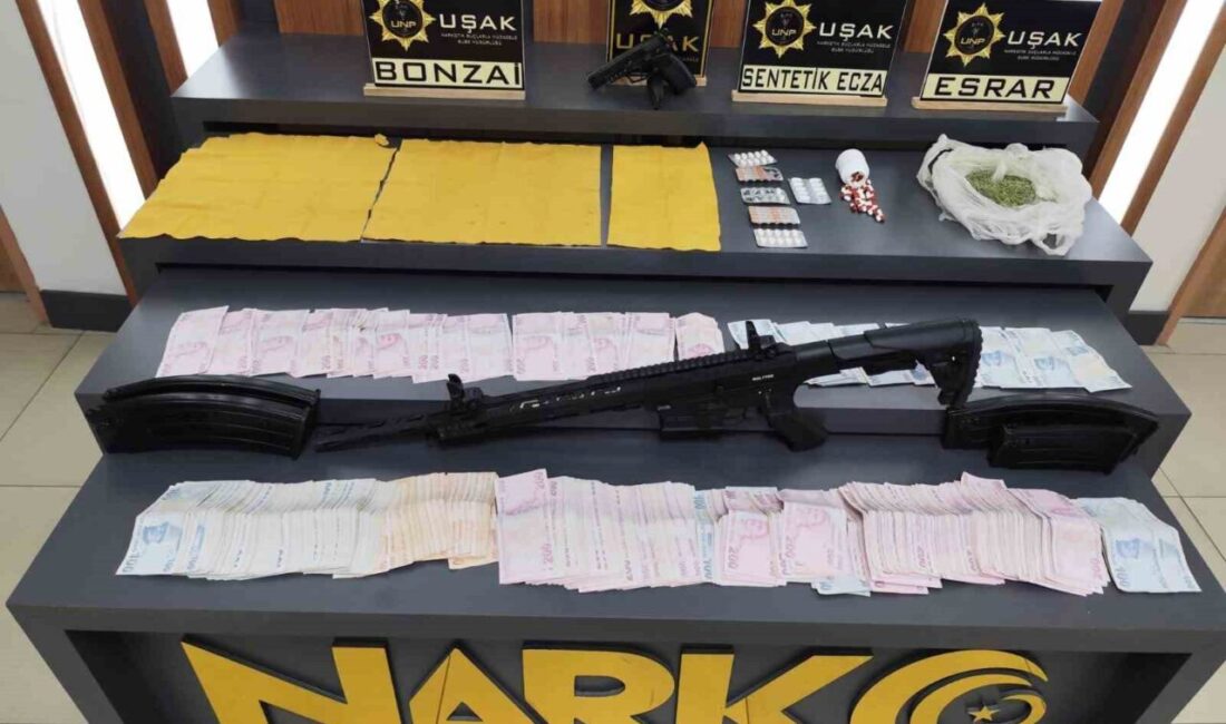Uşak’ta 2 ayrı operasyonda çok sayıda uyuşturucu ele geçirildi. Uşak