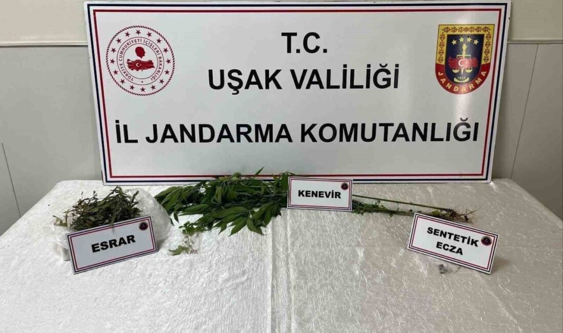 Uşak’ta jandarma ekiplerince yapılan uyuşturucu operasyonunda 1 kişi gözaltına alındı.