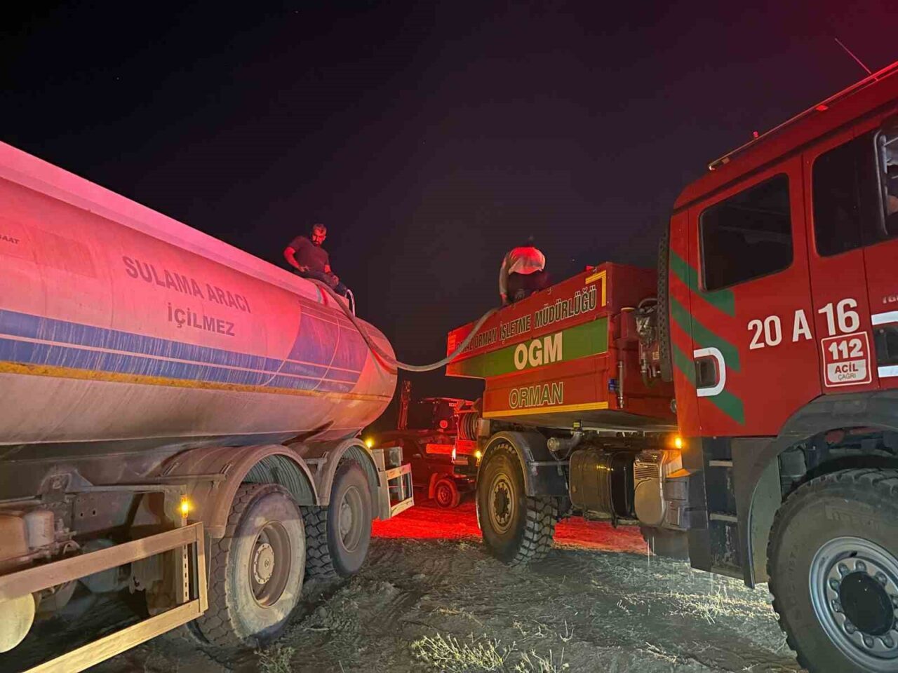 Uşak’ta ormanlık alanda meydana gelen üç ayrı yangın kontrol altına