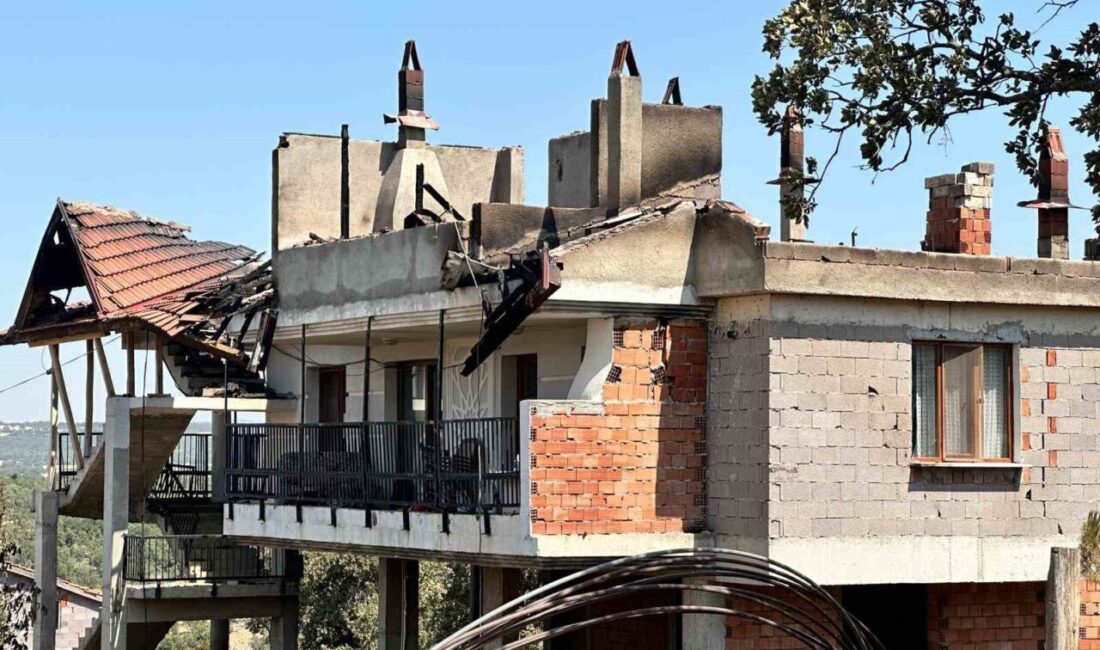 Uşak’ın Sivaslı ilçesinde ormanlık alanda çıkan yangın kısmen kontrol altına