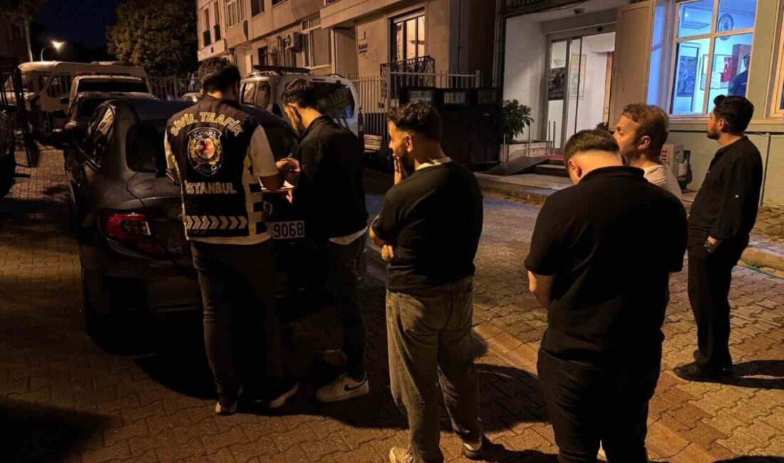 Üsküdar’da düğün konvoyu yaparak trafik akışını engelleyen 6 sürücü hakkında,