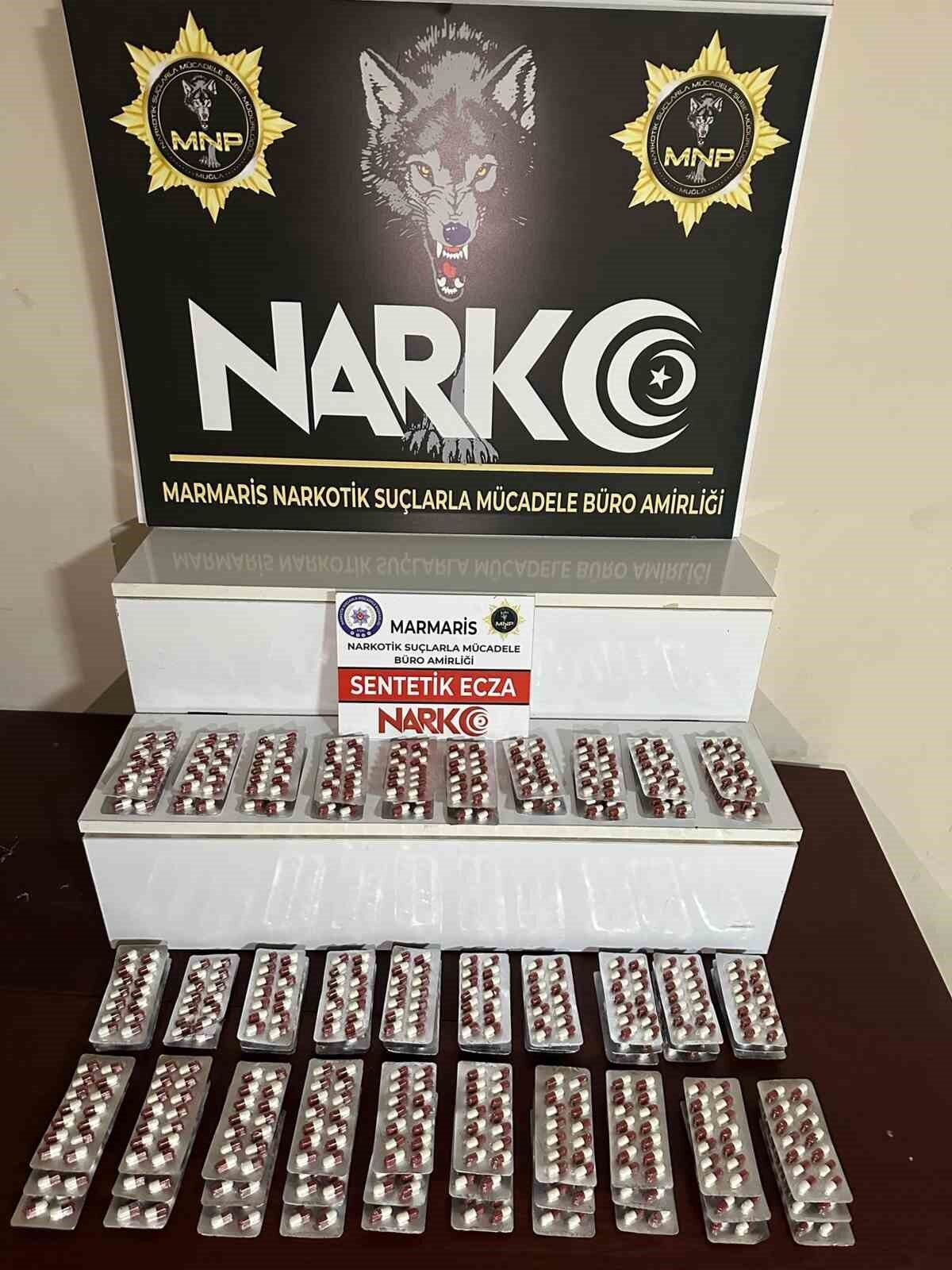 Muğla Emniyet Müdürlüğü Narkotik Suçlarla Mücadele Şube Müdürlüğünce uyuşturucu madde
