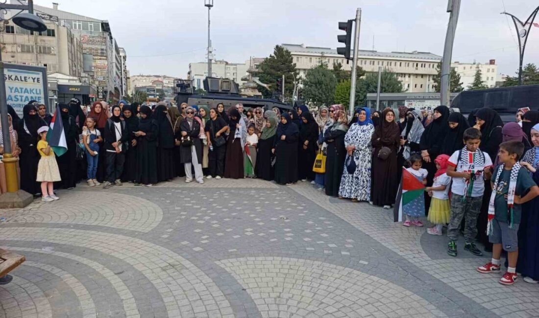 Van’da bir araya gelen vatandaşlar, Gazze’de devam eden insanlık dramına