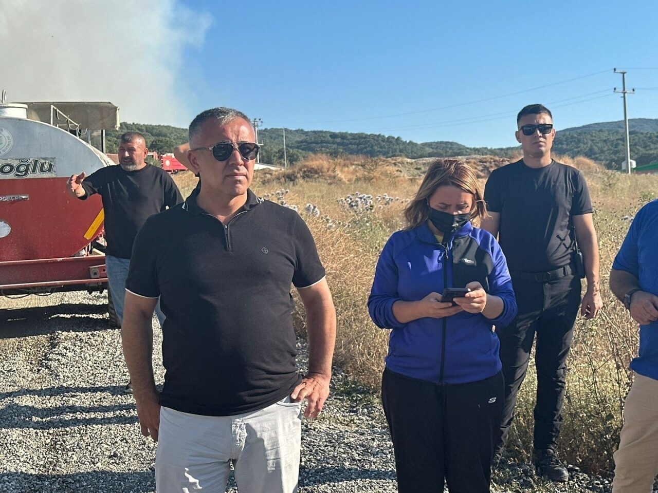 Bilecik’te kontrol altına alınan bir orman yangını sonrası bölgede inceleme