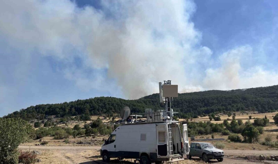 Eskişehir’in Seyitgazi İlçesi’nde çıkan orman yangını devam ederken, bölgede hatların