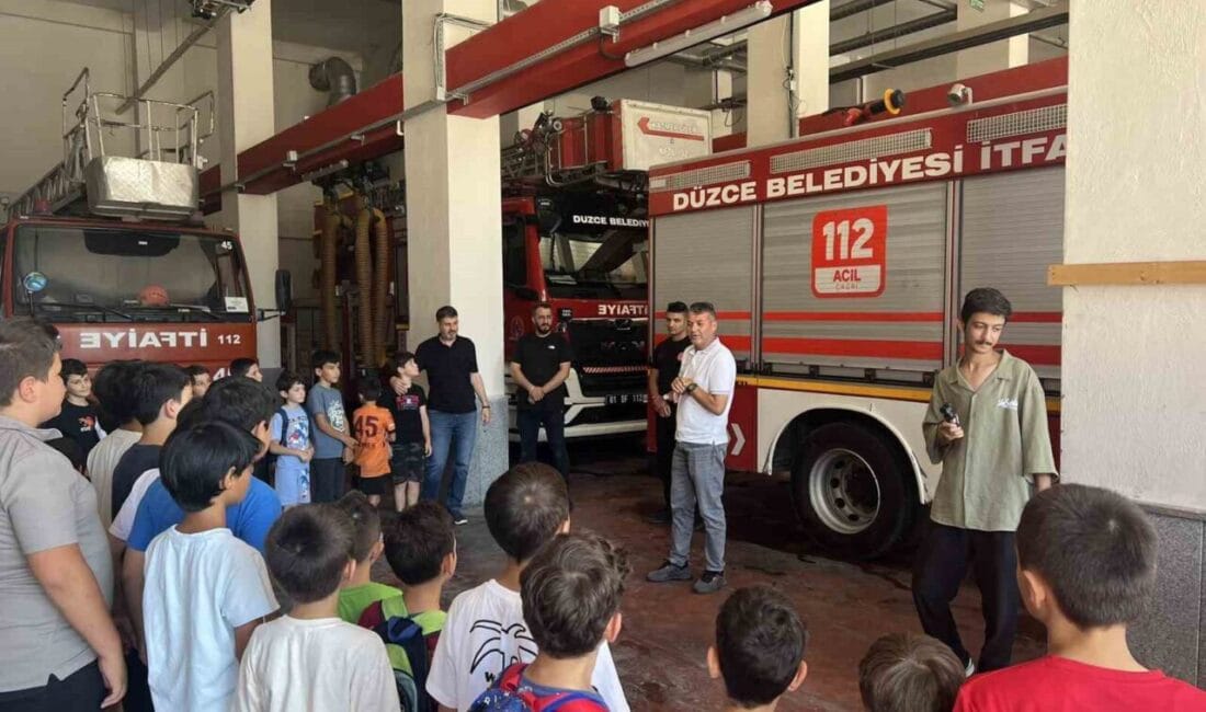 DÜZCE(İHA) – Gençlik Spor Bakanlığı Gençlik Yaz Kulübü’nün minik üyeleri,