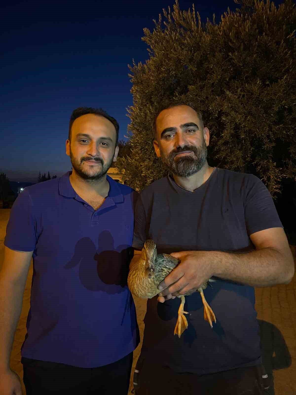 Manisa’nın Sarıgöl ilçesinde duyarlı bir vatandaş tarafından bulunan yaralı yaban