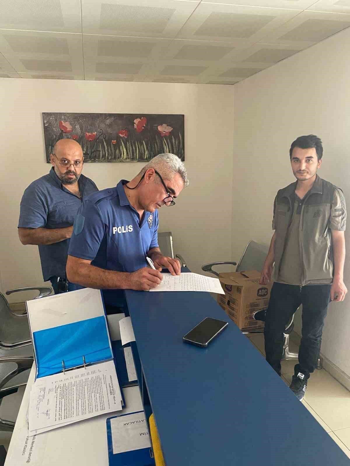 Tokat’ın Erbaa ilçesinde yaralı halde bulunan kızıl şahin koruma altına