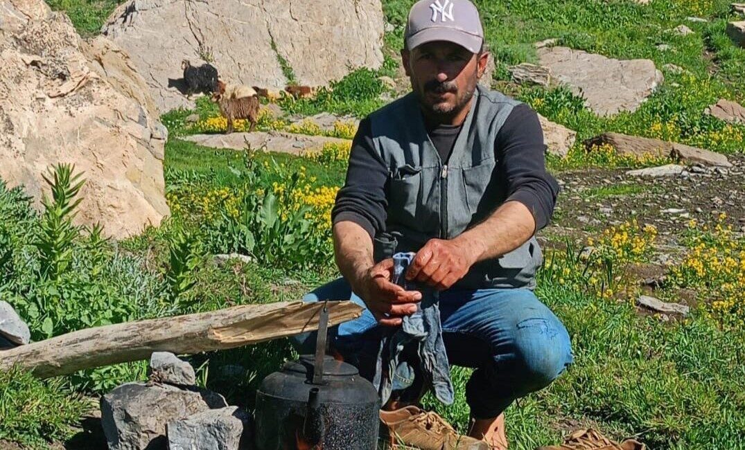 Hakkari’nin Şemdinli ilçesi Geverok Yaylası’nda koyun otlatırken kalp krizi geçiren
