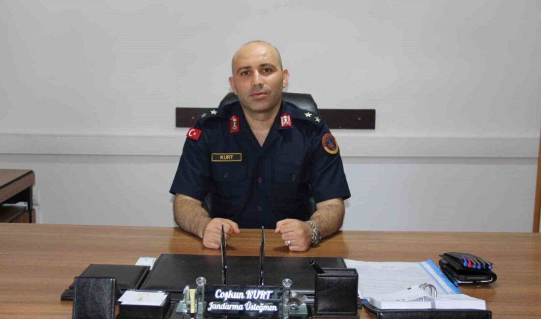 Samsun Çarşamba İlçe Jandarma Komutanlığına atanan Jandarma Üsteğmen Coşkun Kurt,