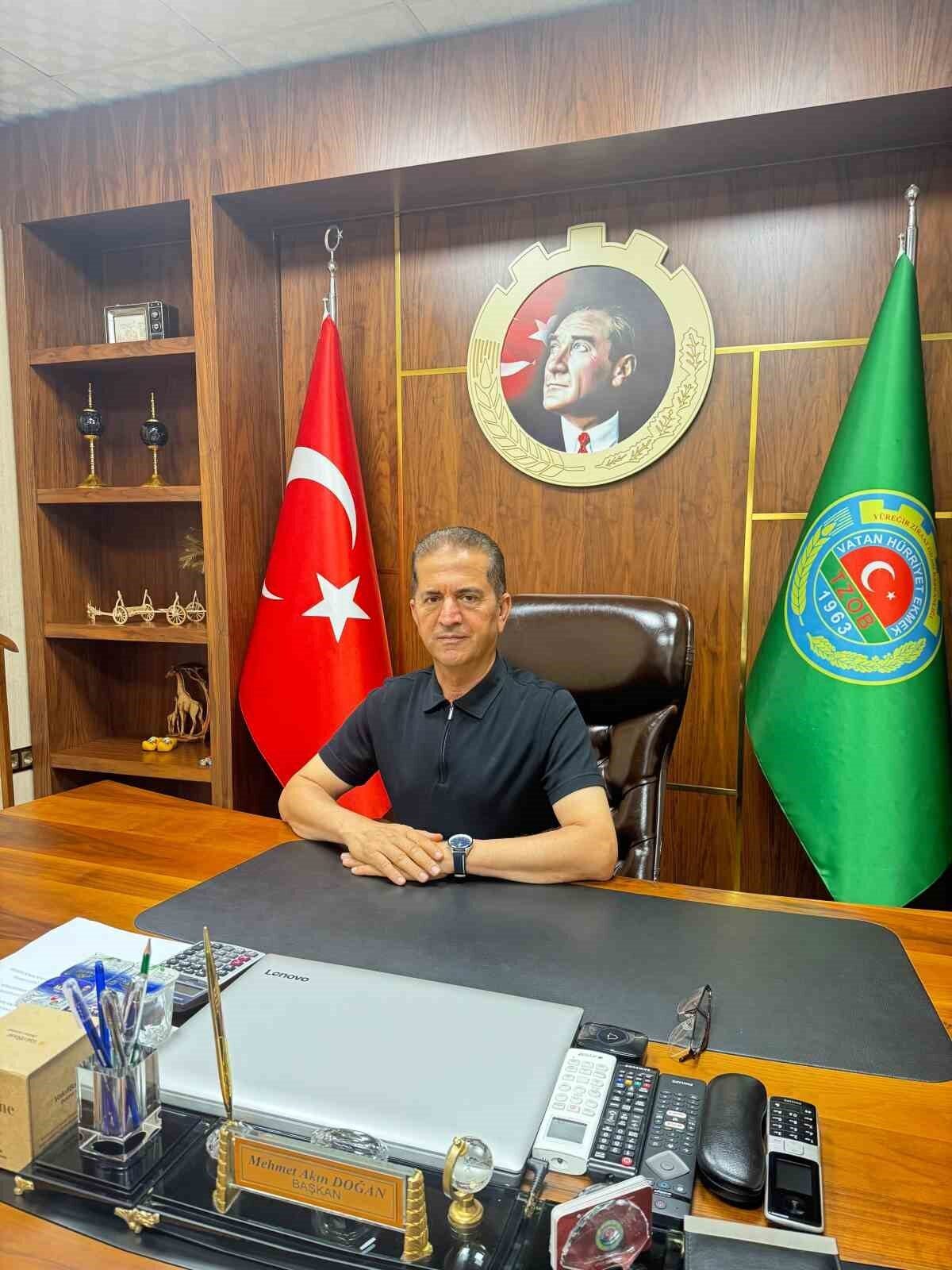 Yüreğir Ziraat Odası Başkanı Mehmet Akın Doğan, Toprak Mahsulleri Ofisine