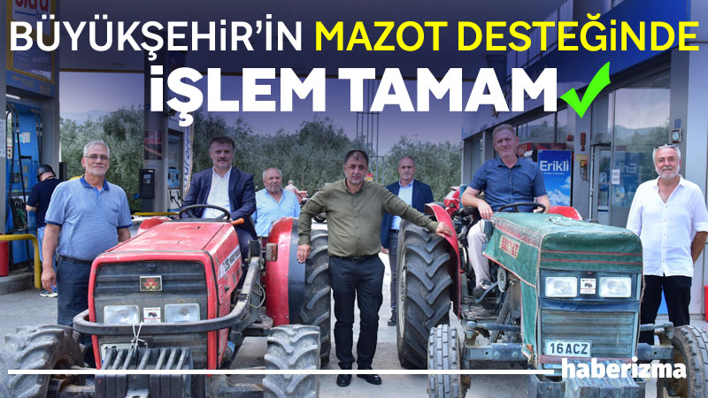 Bursa Büyükşehir Belediye Başkanı Mustafa Bozbey, yüzde 100 hibeli ‘Mazot