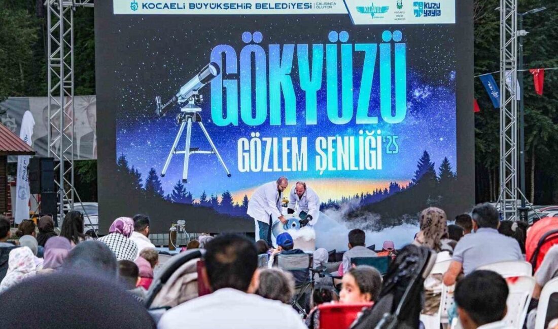 Kocaeli’de düzenlenen gökyüzü gözlem şenliği, Kuzuyayla’da gökyüzü tutkunlarını ağırladı. 12