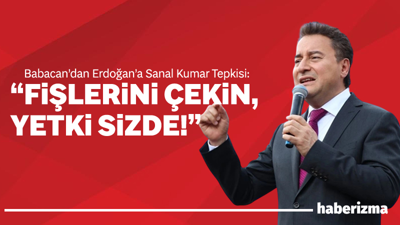 DEVA Partisi Genel Başkanı Ali Babacan, Cumhurbaşkanı Recep Tayyip Erdoğan’ın