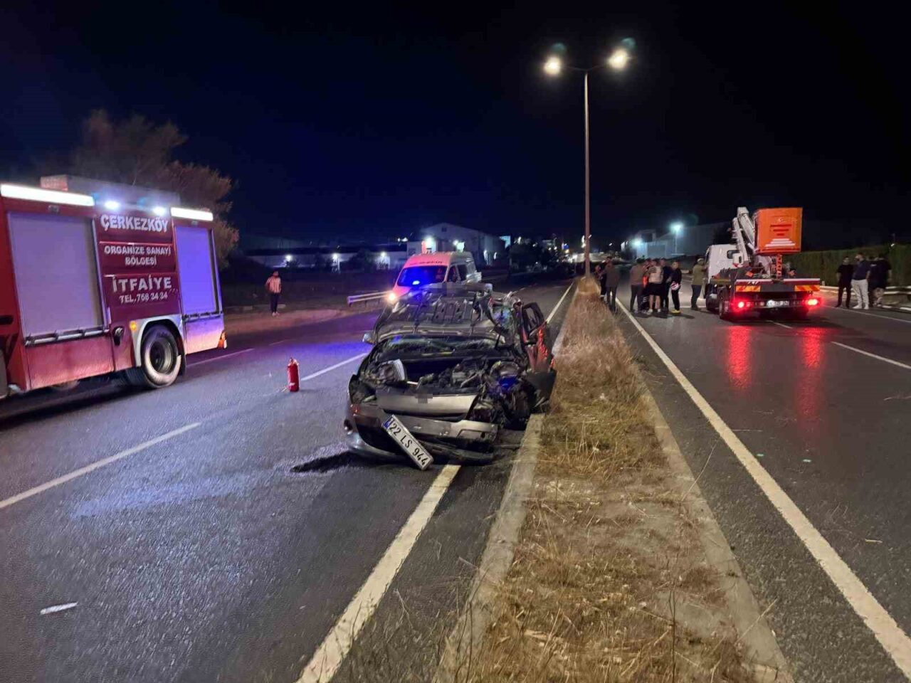 Tekirdağ’ın Çerkezköy ilçesinde meydana gelen trafik kazasında hayatını kaybeden 16