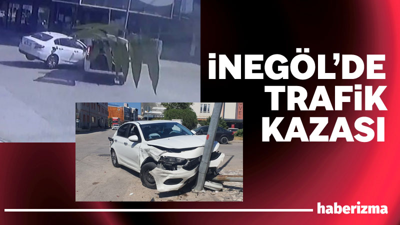 Bursa’nın İnegöl ilçesinde otomobil ile hafif ticari araç çarpıştı; 1