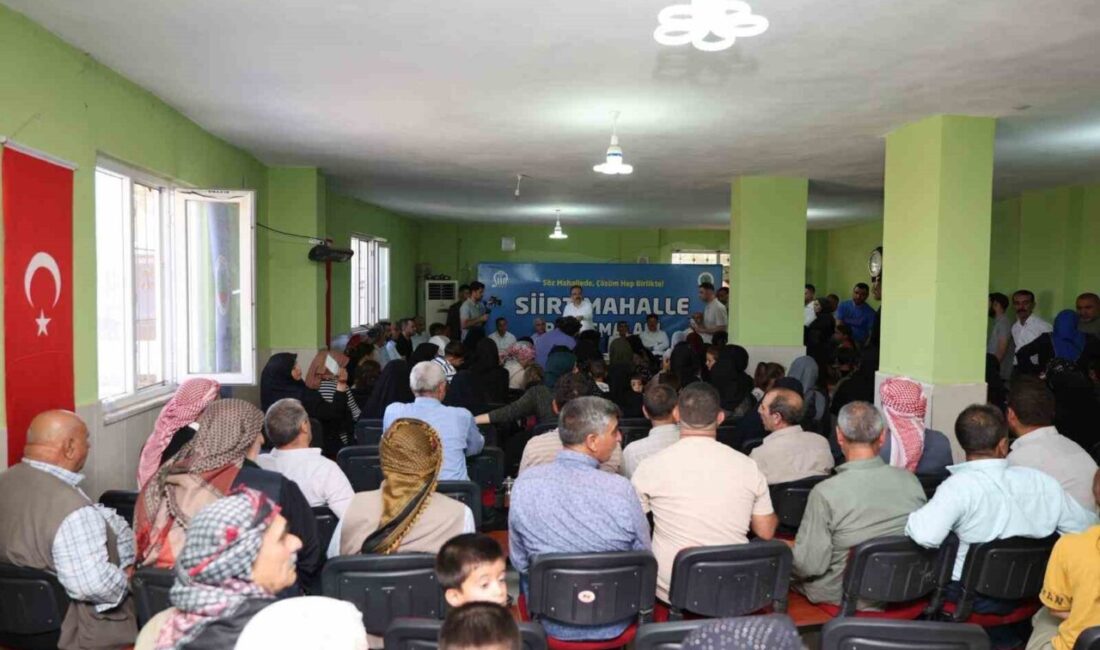 ?Siirt Valisi ve Belediye Başkan Vekili Kemal Kızılkaya, “Mahalle Buluşmaları”