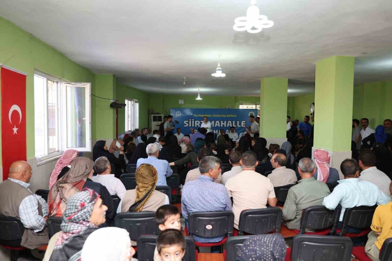 ?Siirt Valisi ve Belediye Başkan Vekili Kemal Kızılkaya, “Mahalle Buluşmaları”