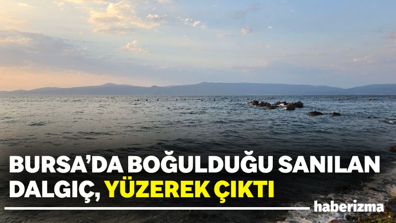 Bursa’nın Mudanya ilçesinde denize giren bir dalgıçtan uzun süre haber