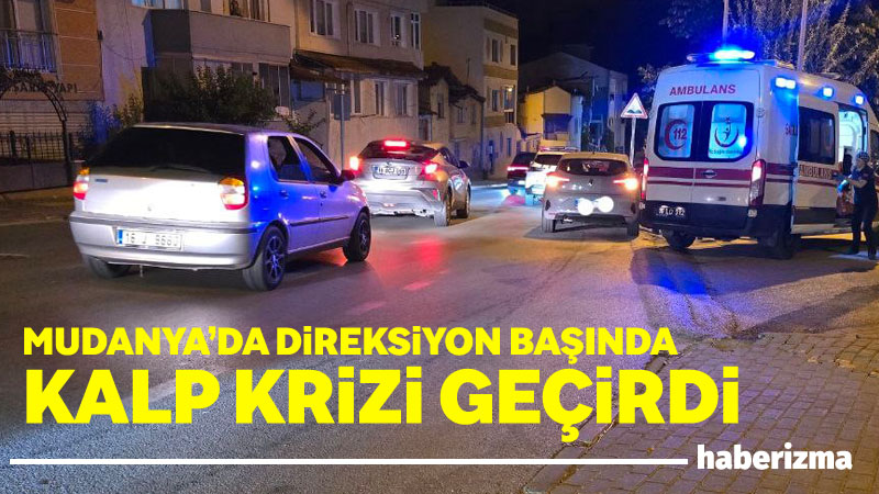 Bursa’da seyir halindeki otomobil sürücüsü, kalp krizi geçirdi. Bursa’nın Mudanya