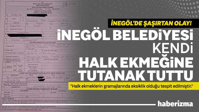 İnegöl’de bugün kamuoyunu şaşkına çeviren bir olay yaşandı. İnegöl Belediyesi’ne