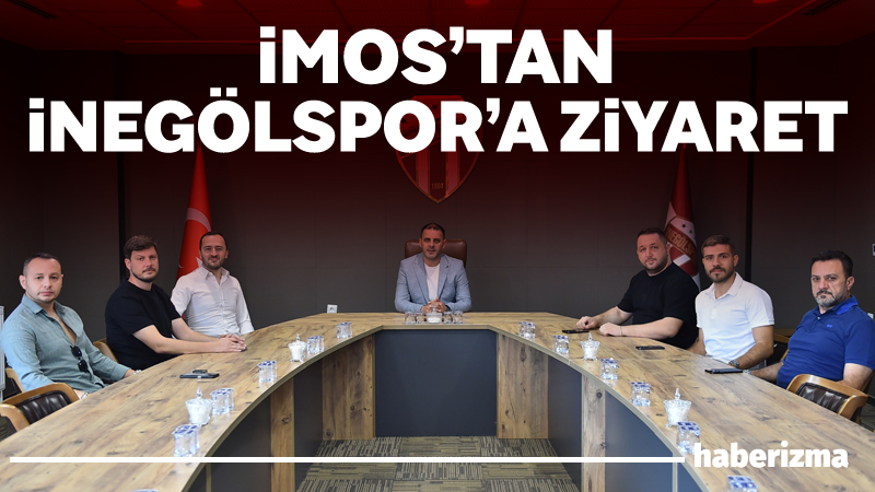 İnegöl Mobilya Sanayicileri Derneği (İMOS) Başkanı Uğurtan Turgut ile yönetim