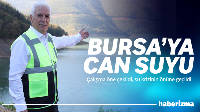 Nilüfer Barajı’nın tamamen kuruduğu, Doğancı Barajı’nın kritik seviyelere indiği Bursa’da