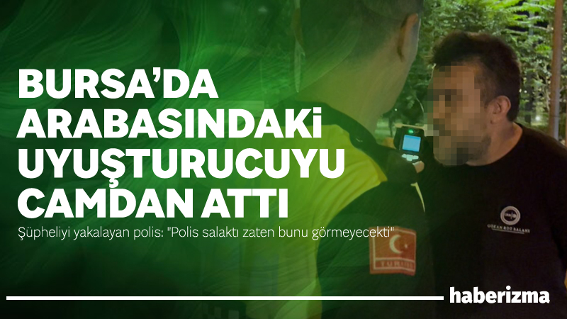 Bursa’da bir sürücü, trafik ekiplerinin uygulamasını görünce kaçmaya çalıştı. Kaçamayacağını