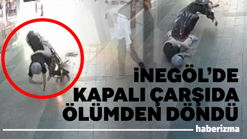 Bursa’nın İnegöl ilçesinde meydana gelen kazada rögara çarpan motosikletin sürücüsü