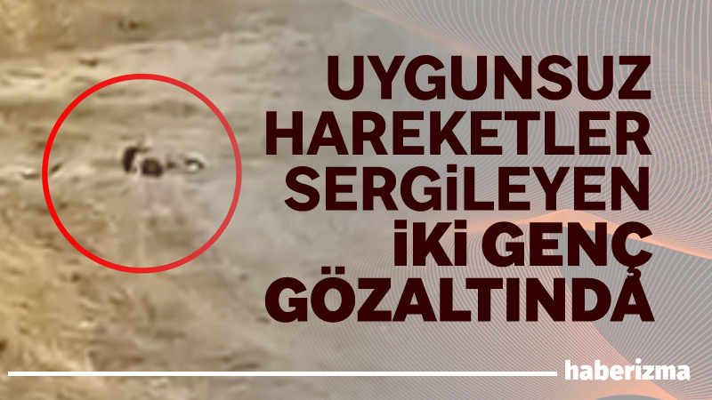 Tekirdağ’ın Kapaklı ilçesinde boş arazide uygunsuz hareketler sergileyen iki genç