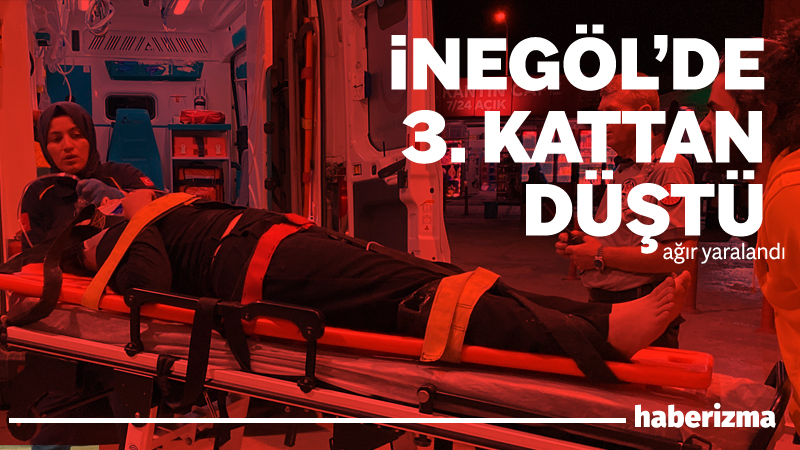 Bursa’nın İnegöl ilçesinde meydana gelen olayda 3 katlı binanın teras