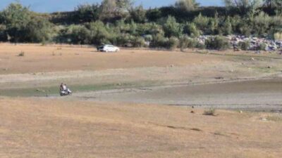 Bursa’nın Mudanya ilçesinde 43 yıldır tarım arazilerini sulayan Ülküköy Göleti,