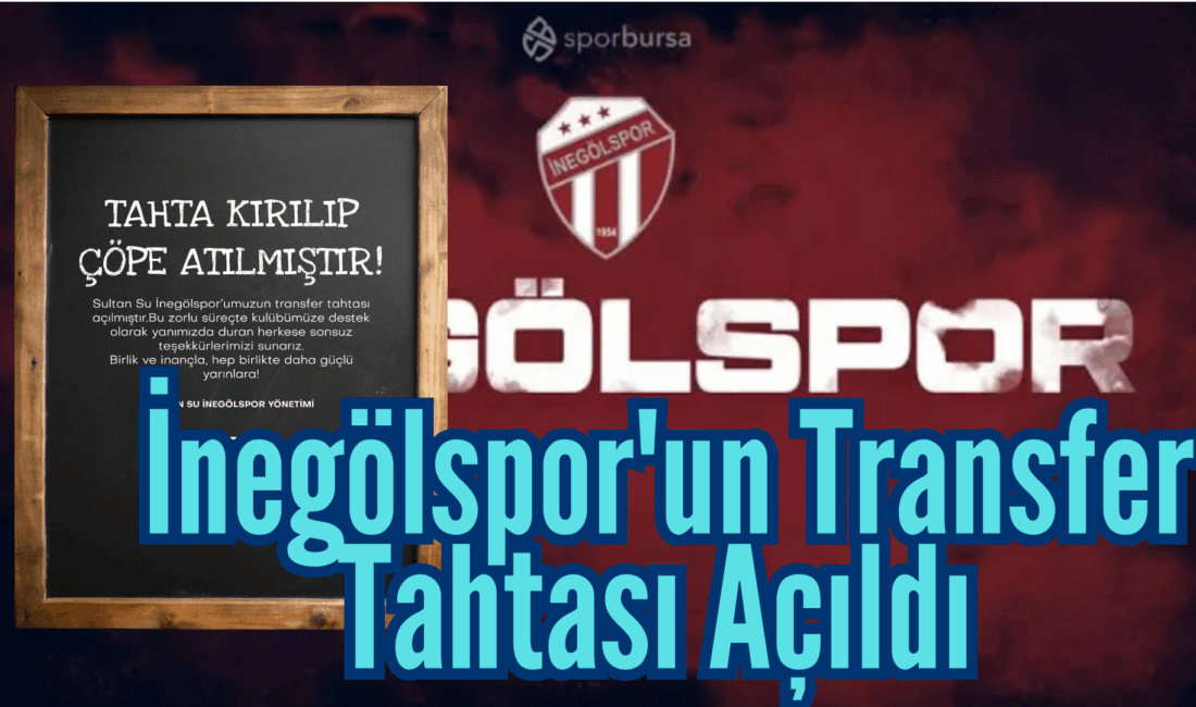 İnegölspor’un geçtiğimiz sozonun ikinci yarısında kapanan transfer yasağı,Kani Ademoğlu başkanlığındaki