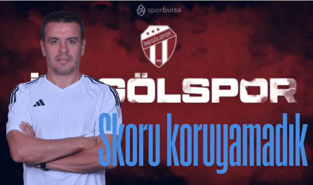 Sultan Su İnegölspor Teknik Direktörü İsmail Güldüren, deplasmanda 2-1 mağlup