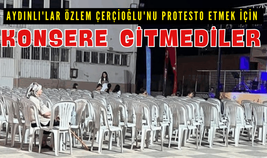 Aydın Büyükşehir Belediyesinin Çeştepe Mahallesi’nde düzenlediği halk konseri, katılımın yok